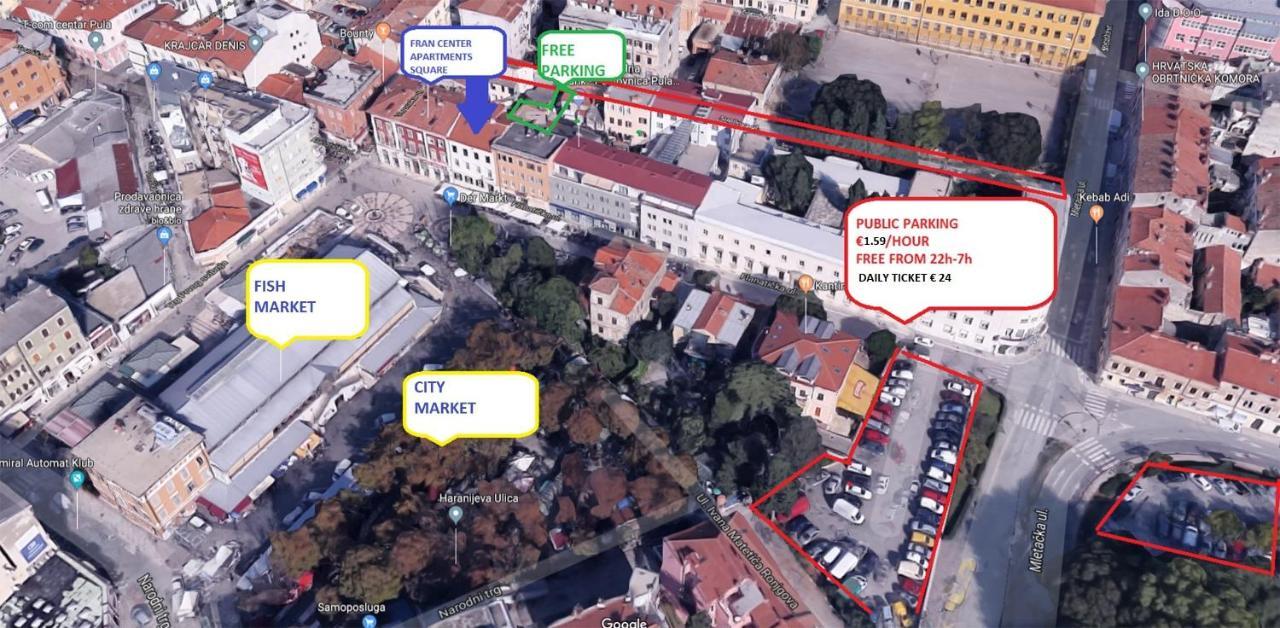 Fran Center Apartments Pula Luaran gambar